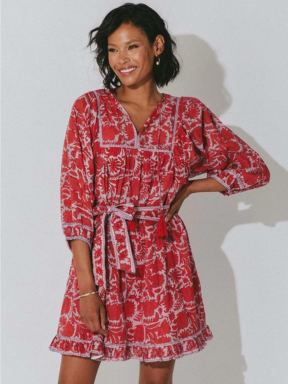 Cleobella Kaz Mini Dress in Flora